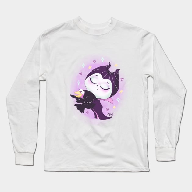 Cute Maleficent Long Sleeve T-Shirt by ArtInPi